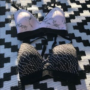 Two Pink Victoria’s Secret 32DD bras